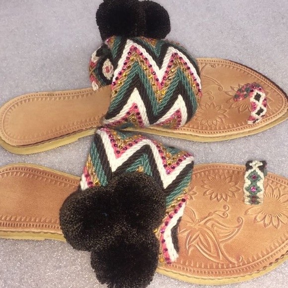 🇨🇴🦋 Handwoven Wayuu Sandals - Picture 5 of 10